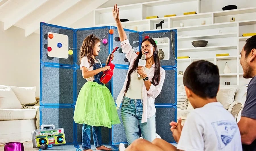 Toys Planet Build™ – Jeu de construction magnétique géant, 16 panneaux
