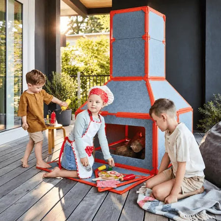 Toys Planet Build™ – Jeu de construction magnétique géant, 16 panneaux